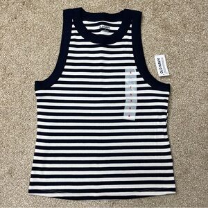 NEW Old Navy Striped Tank Top (Navy Blue / White) Women's SMALL